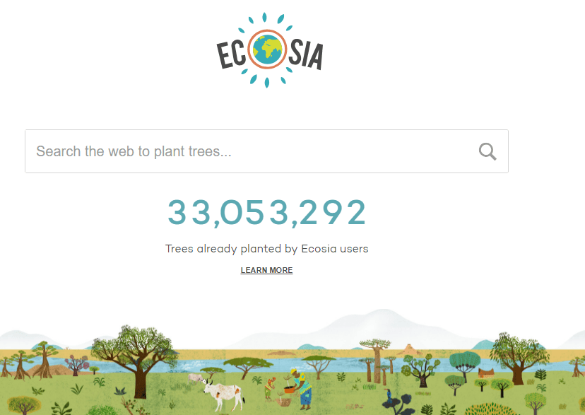 Plant trees with Ecosia