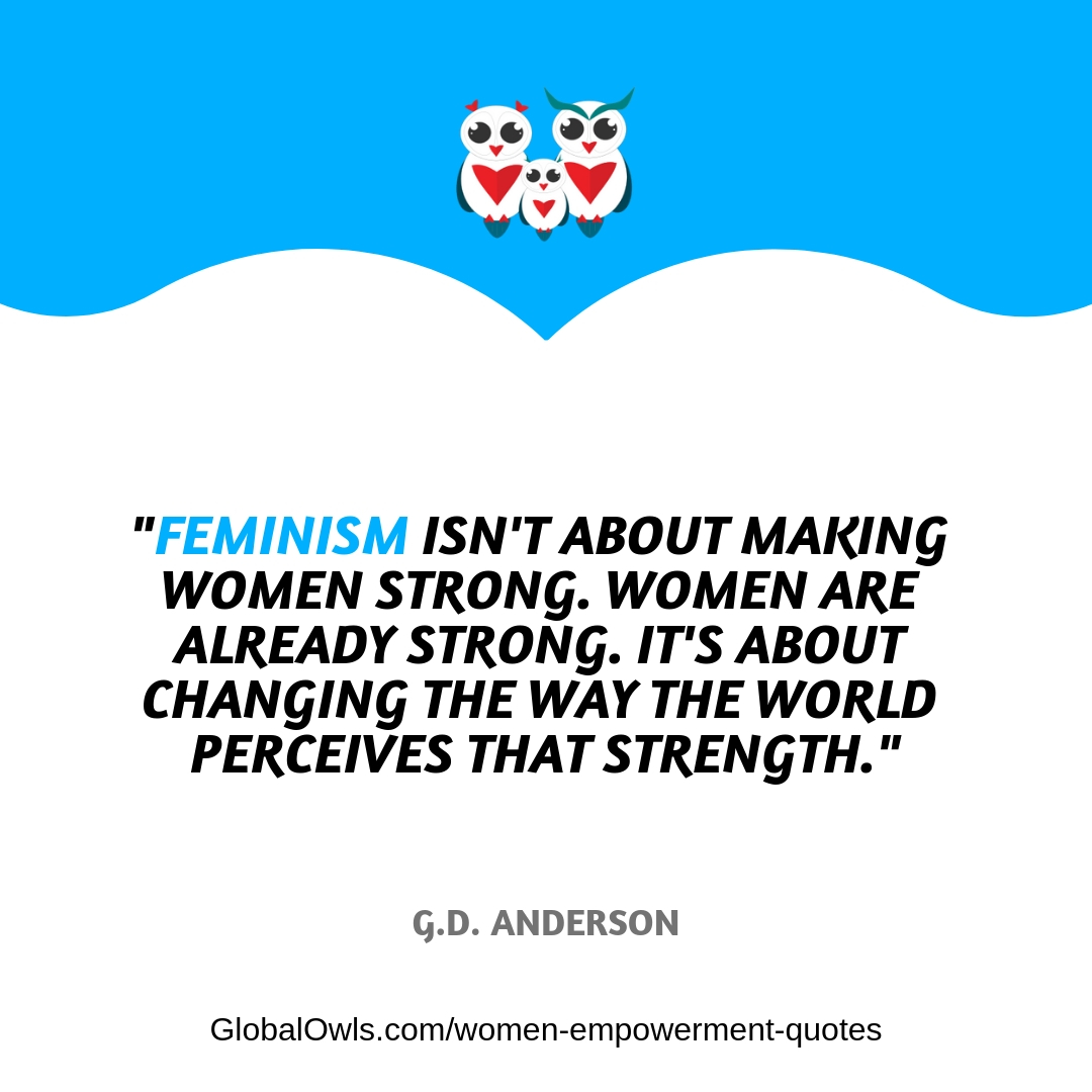 women empowerment quotes G.D. Anderson