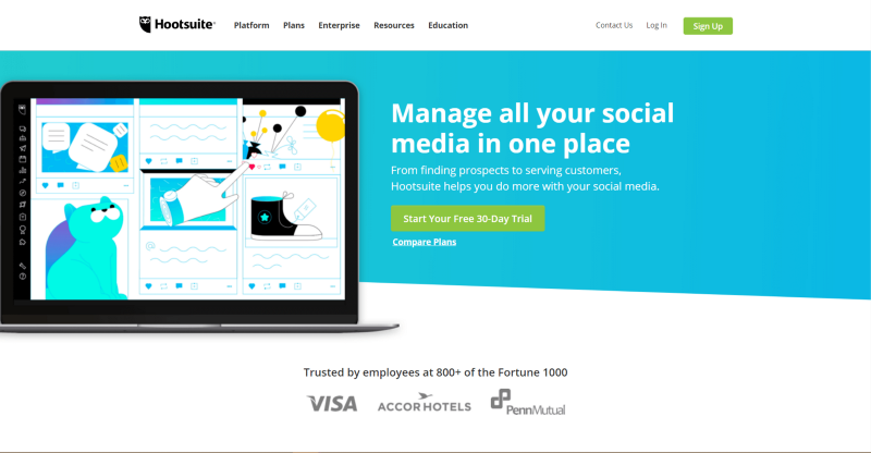 social media tool Hootsuite