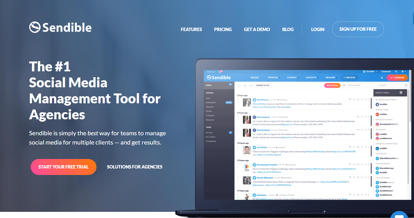 social media tool sendible