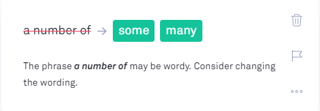 Cut down on the wordiness in Grammarly