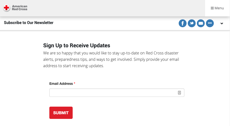 American red cross email