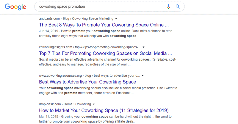 Matching Search Intent google