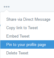 comment épingler votre tweet