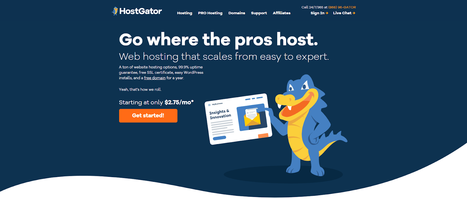 HostGator web host for nonprofits