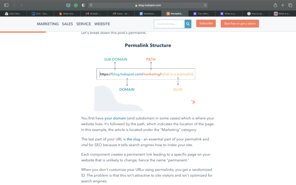 permalink structure