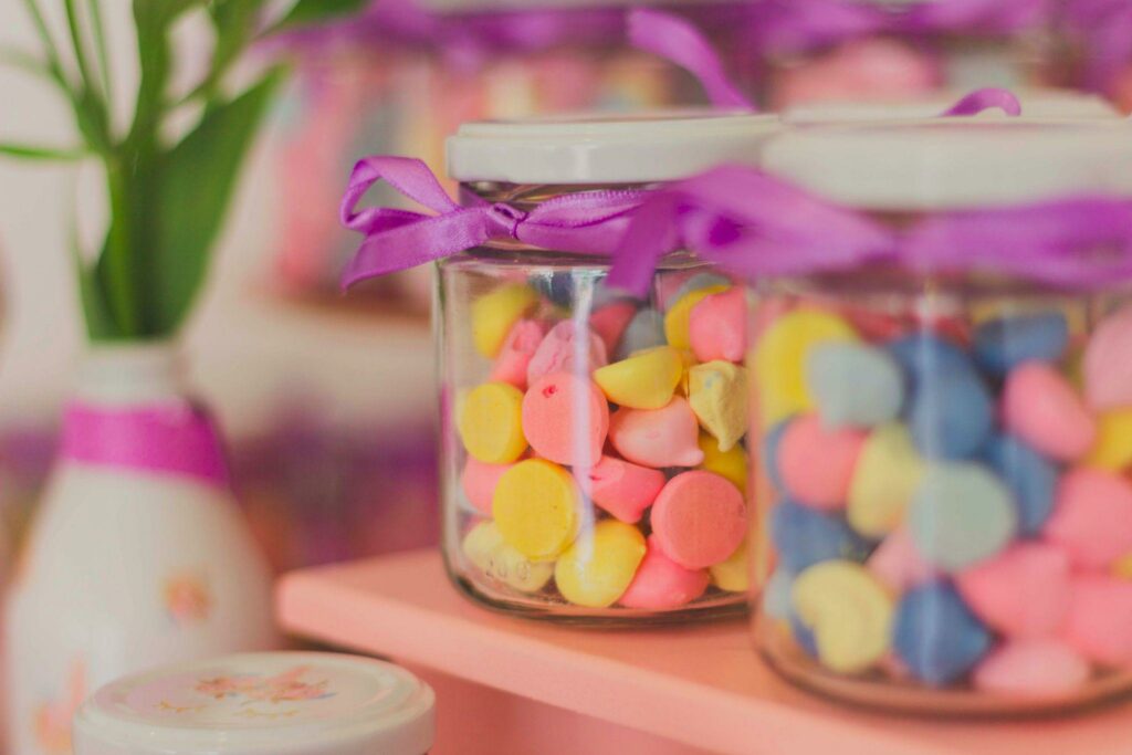 candy glass jar