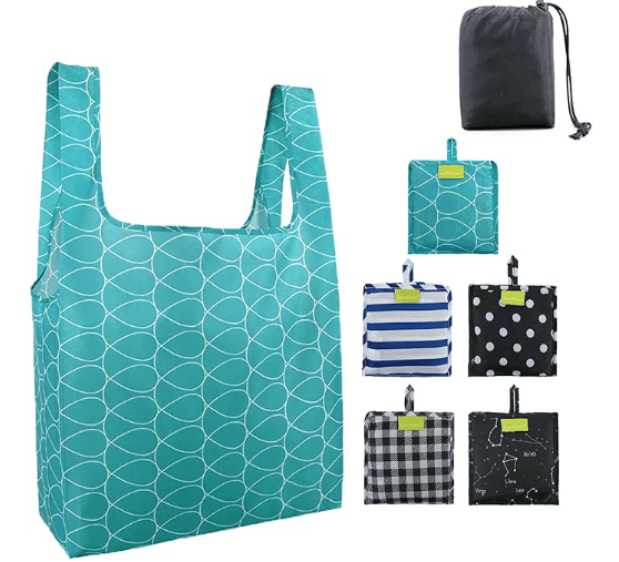 Best Reusable Grocery Bags - Foldable Grocery Bags Set