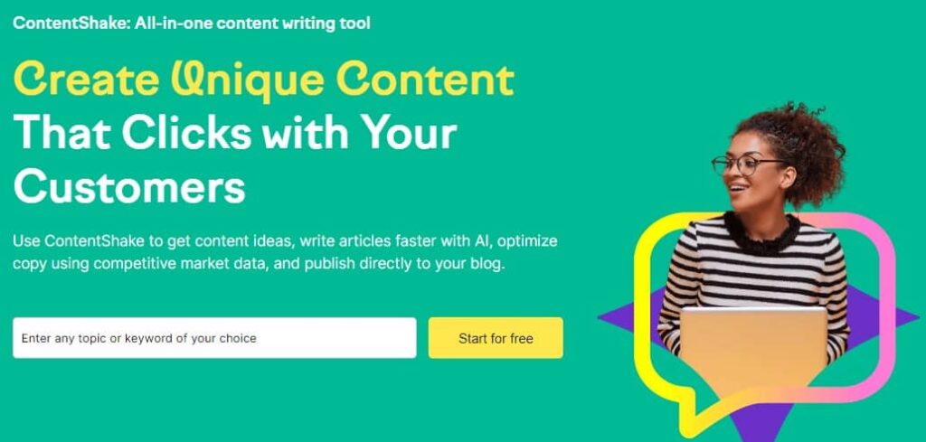 Semrush ContentShake copywriting tool
