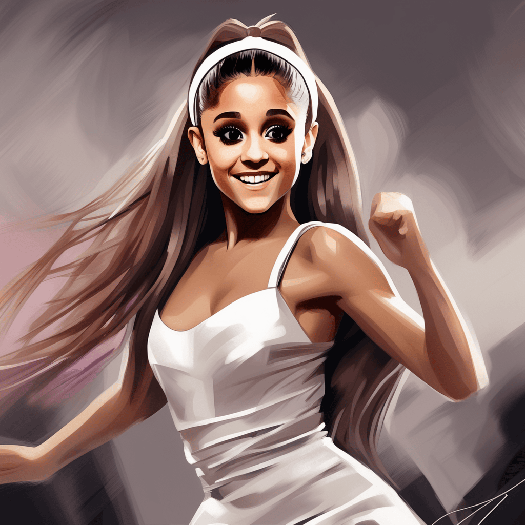 AI Generated Picture of Ariana Grande, style of Digital Art