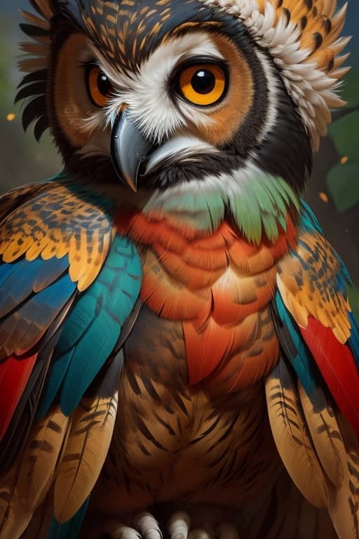 Owl AI Art Tucan Beak Combination