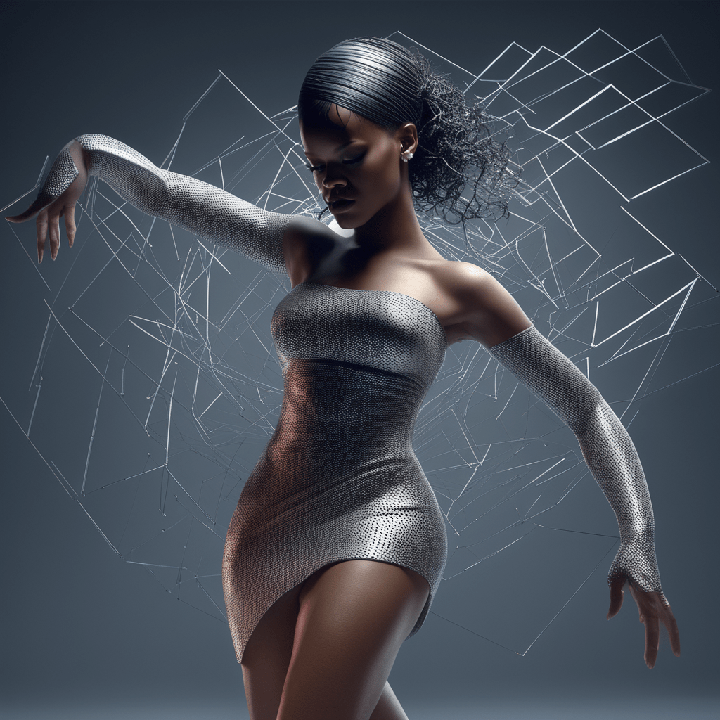 Rihanna Image Example Generated by AI style of Adam Martinakis
