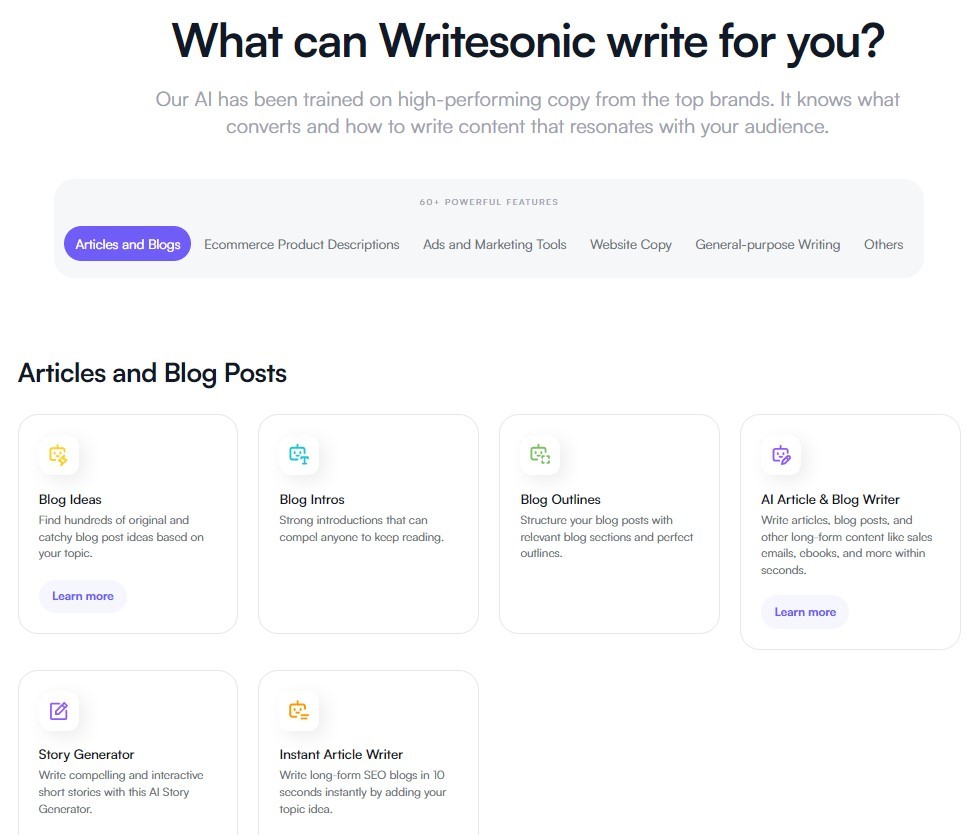 Writersonic AI Blog Intro Generator