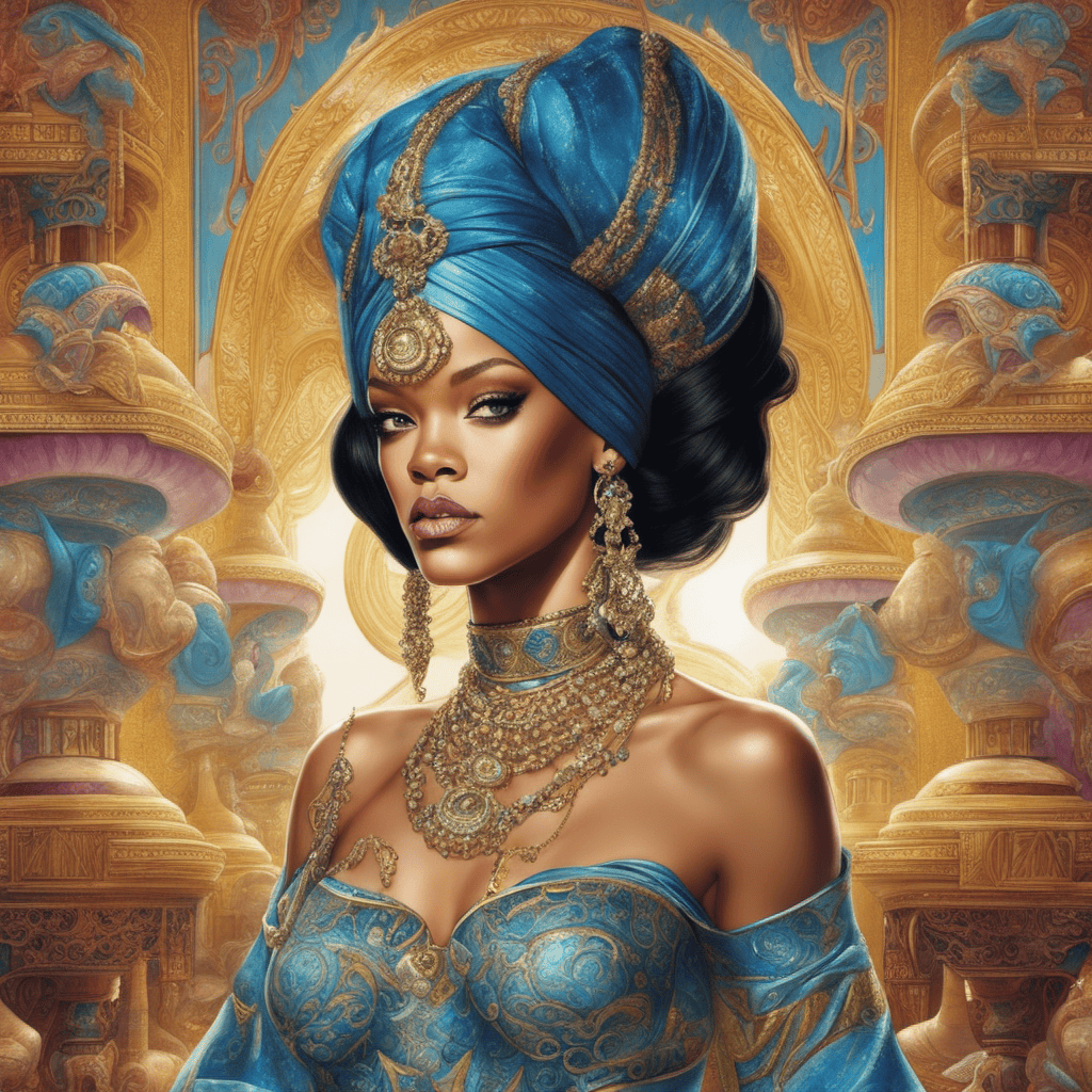 Rihanna AI Art as Jasmine from Aladdin