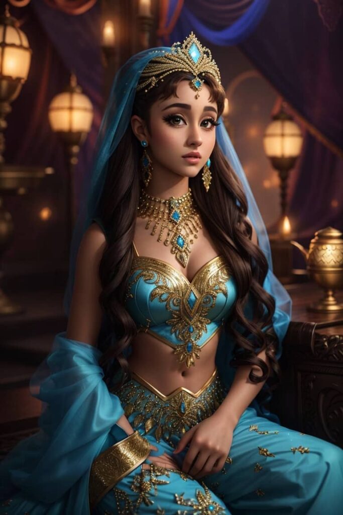 Ariana Grande Ai Art as Jasmine from Aladdin