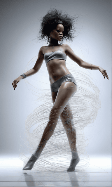 Rihanna dancing Furry AI Art