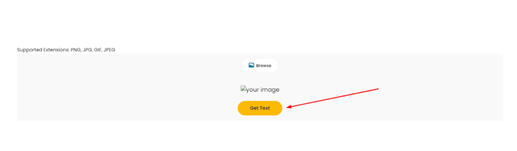 Initiate the Conversion on Imagestotext.io