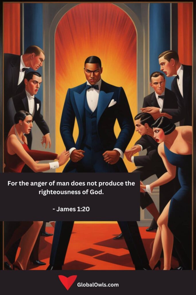 Anger Quotes For the anger of man does not produce the righteousness of God. - James 120
