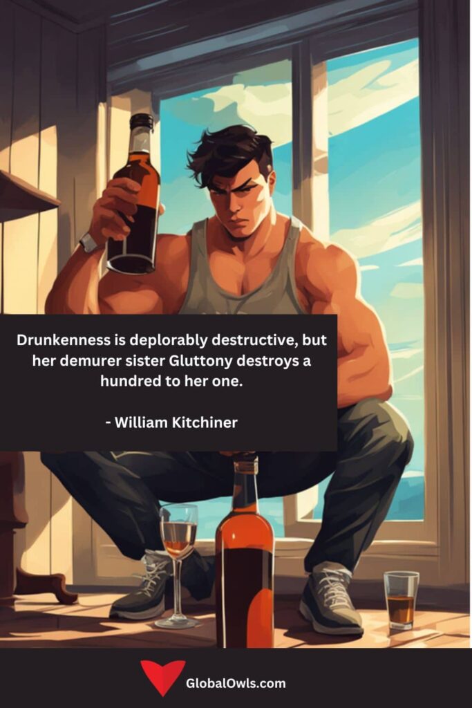 Gluttony Quotes Drunkenness is deplorably destructive, but her demurer sister Gluttony destroys a hundred to her one. - William Kitchiner