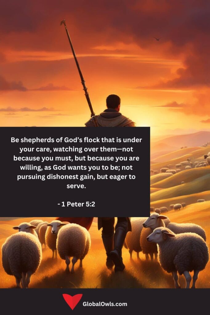 Greed Quotes Be shepherds of God’s flock that is under your care, watching over them—not because you must, but because you are willing, as God wants you to be; not pursuing dishonest gain, but eag