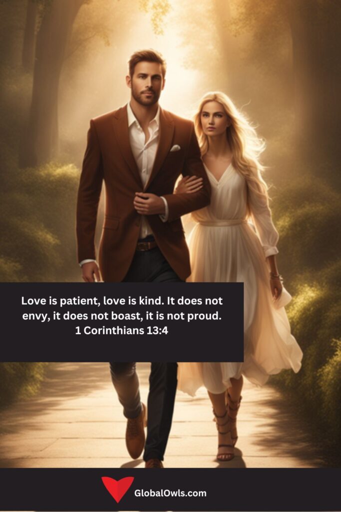 Pride Quotes Love is patient, love is kind. It does not envy, it does not boast, it is not proud. 1 Corinthians 134
