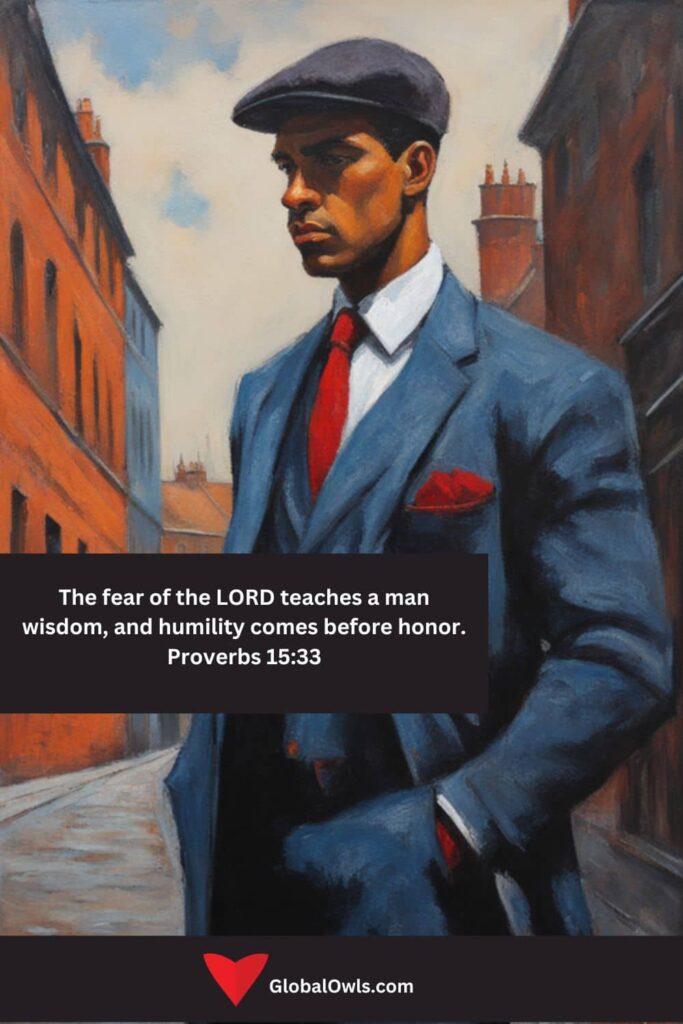 Pride Quotes The fear of the LORD teaches a man wisdom, and humility comes before honor. Proverbs 1533