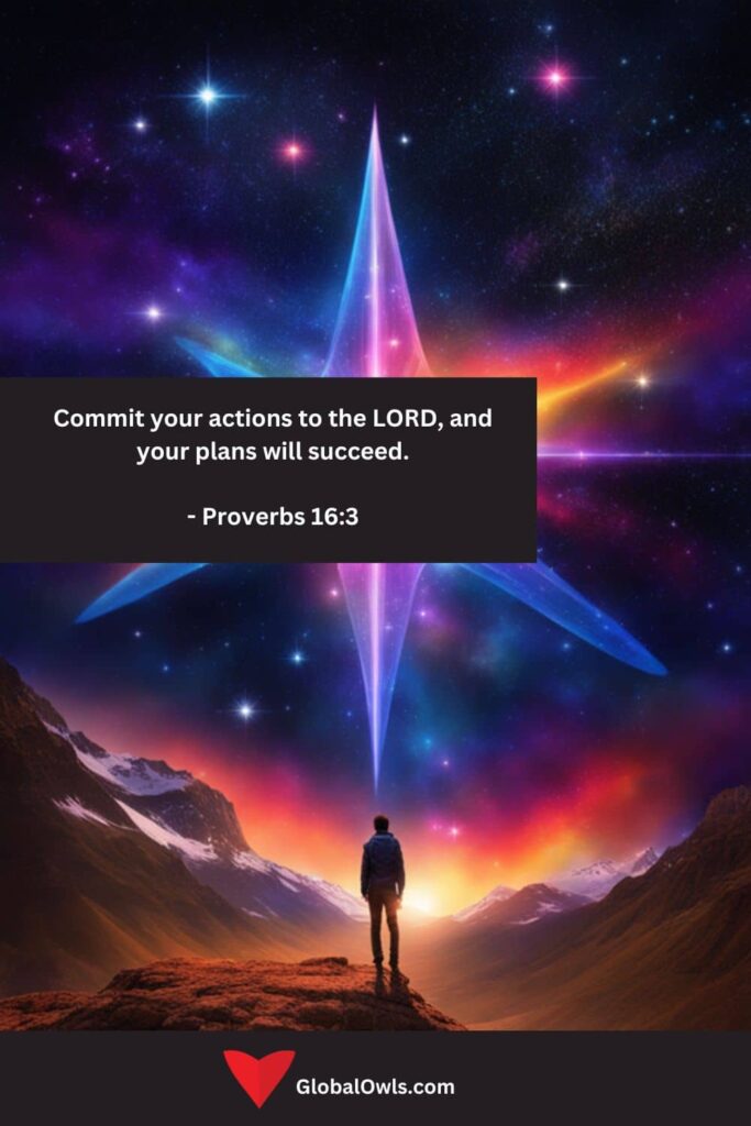 Success Quotes Commit your actions to the LORD, and your plans will succeed. - Proverbs 163