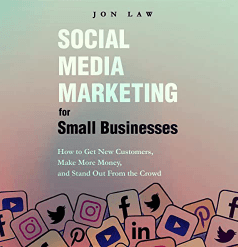 Livro de áudio sobre marketing de mídia social para pequenas empresas