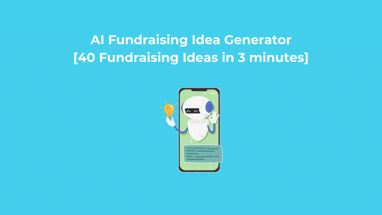 AI Fundraising Idea Generator 40 Fundraising Ideas in 3 minutes