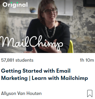 Premiers pas avec le marketing par e-mail Apprendre avec le cours de marketing numérique Mailchimp