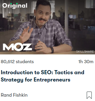 Introduction to SEO Tactics and Strategy for Entrepreneurs by Rand Fishkin Digital Marketing Course