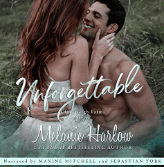 Unforgettable A Small Town Second Chance Sports Romance Cloverleigh Farms, Book 5 Audiobook