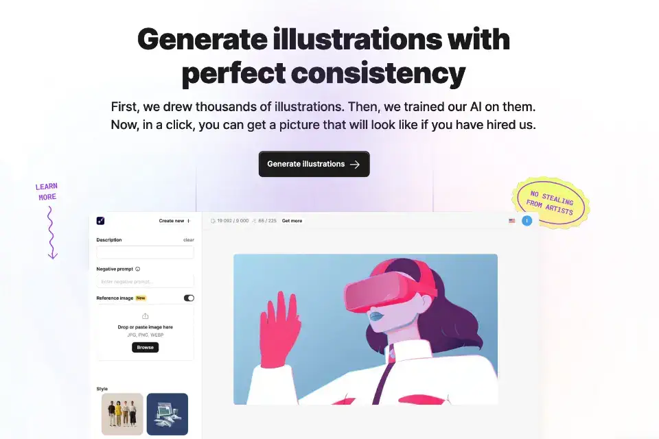 illustration generator by icons8
