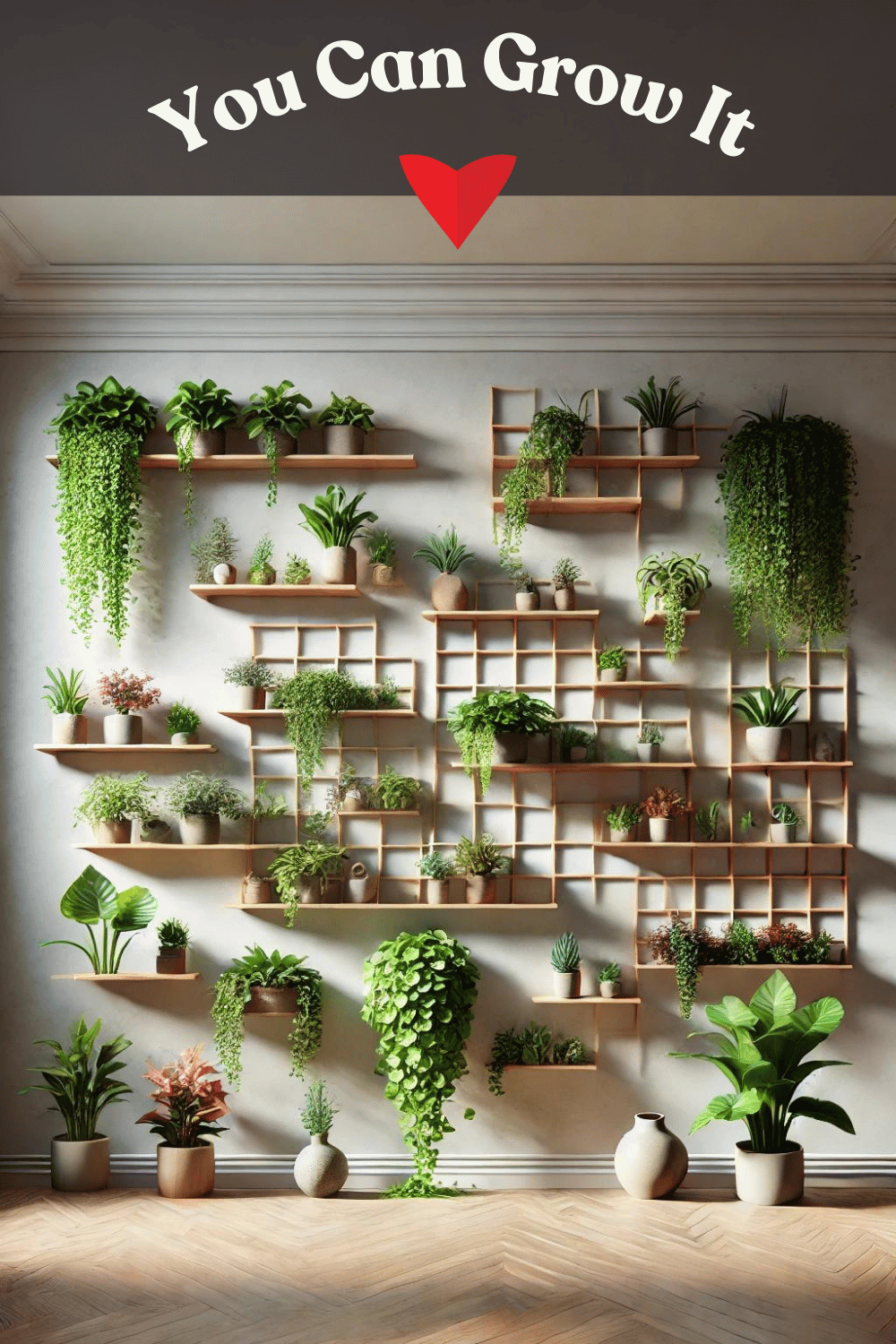 Indoor Container Gardening Ideas - Floating Shelves