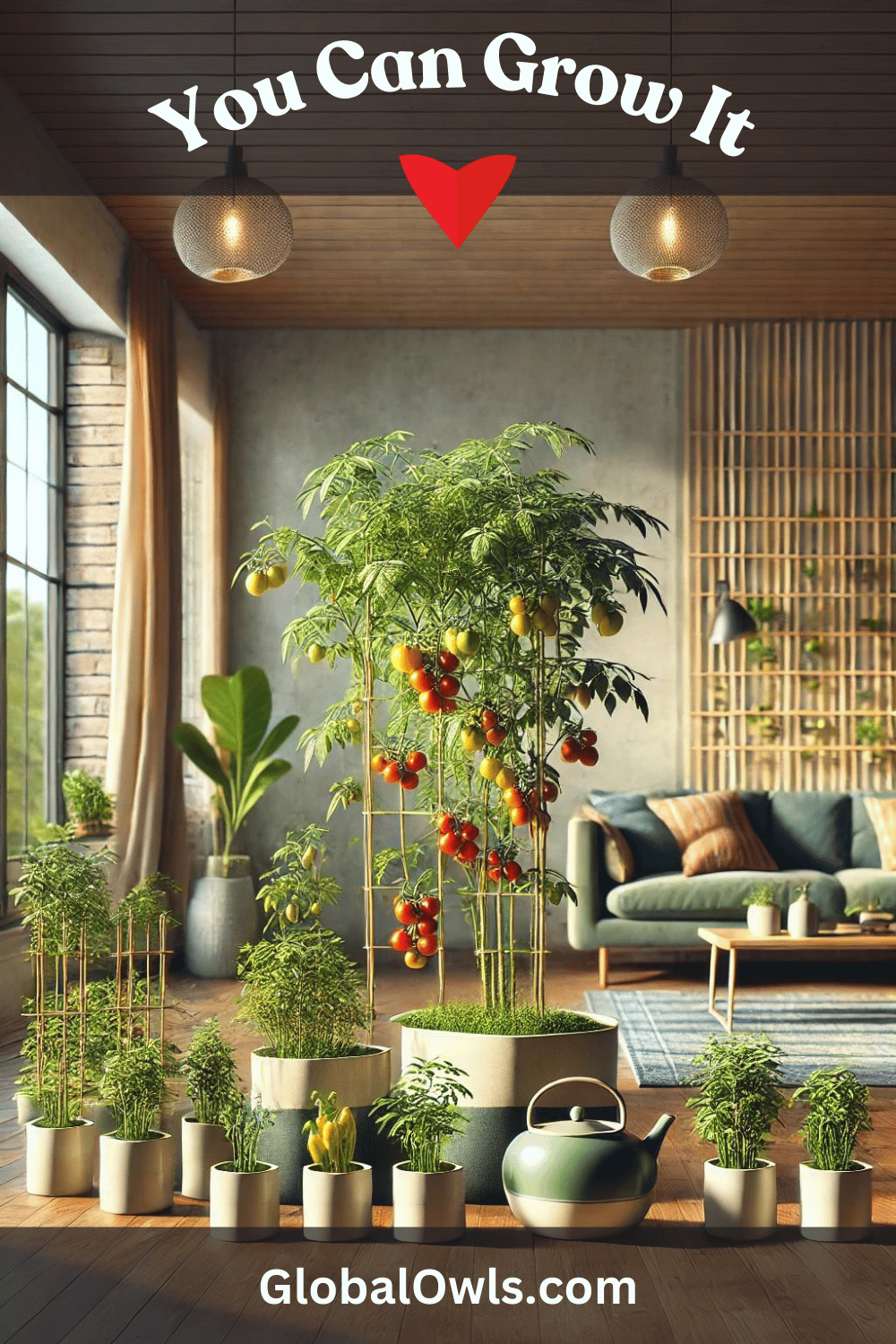 Indoor Container Gardening Ideas - Grow Dwarf Tomatoes and Peppers in the Living Room