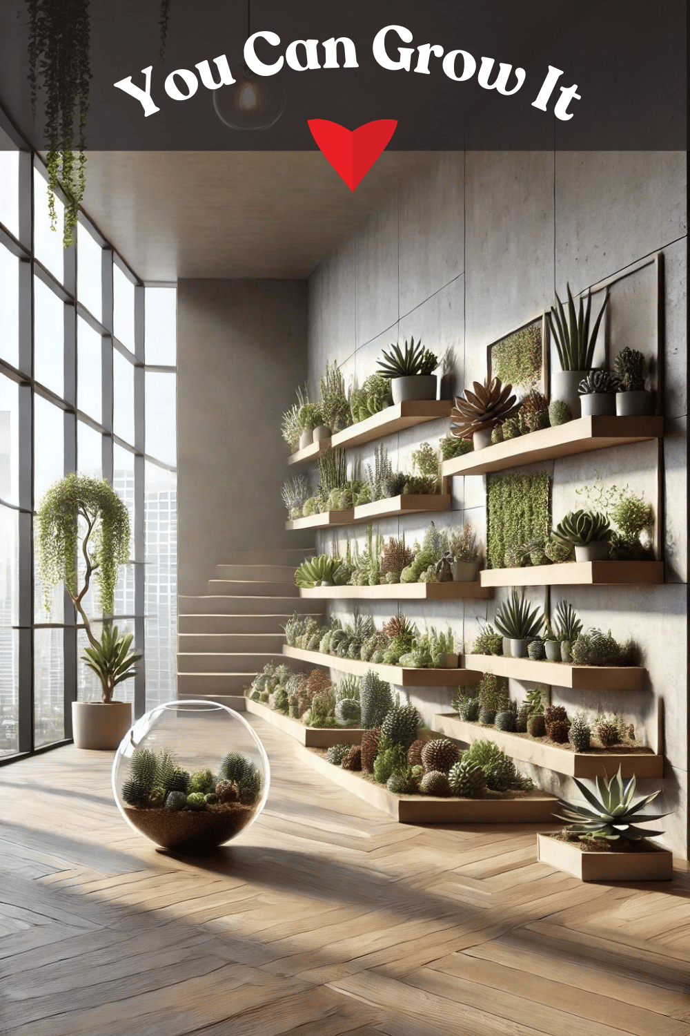 Indoor Container Gardening Ideas - Succulent Display