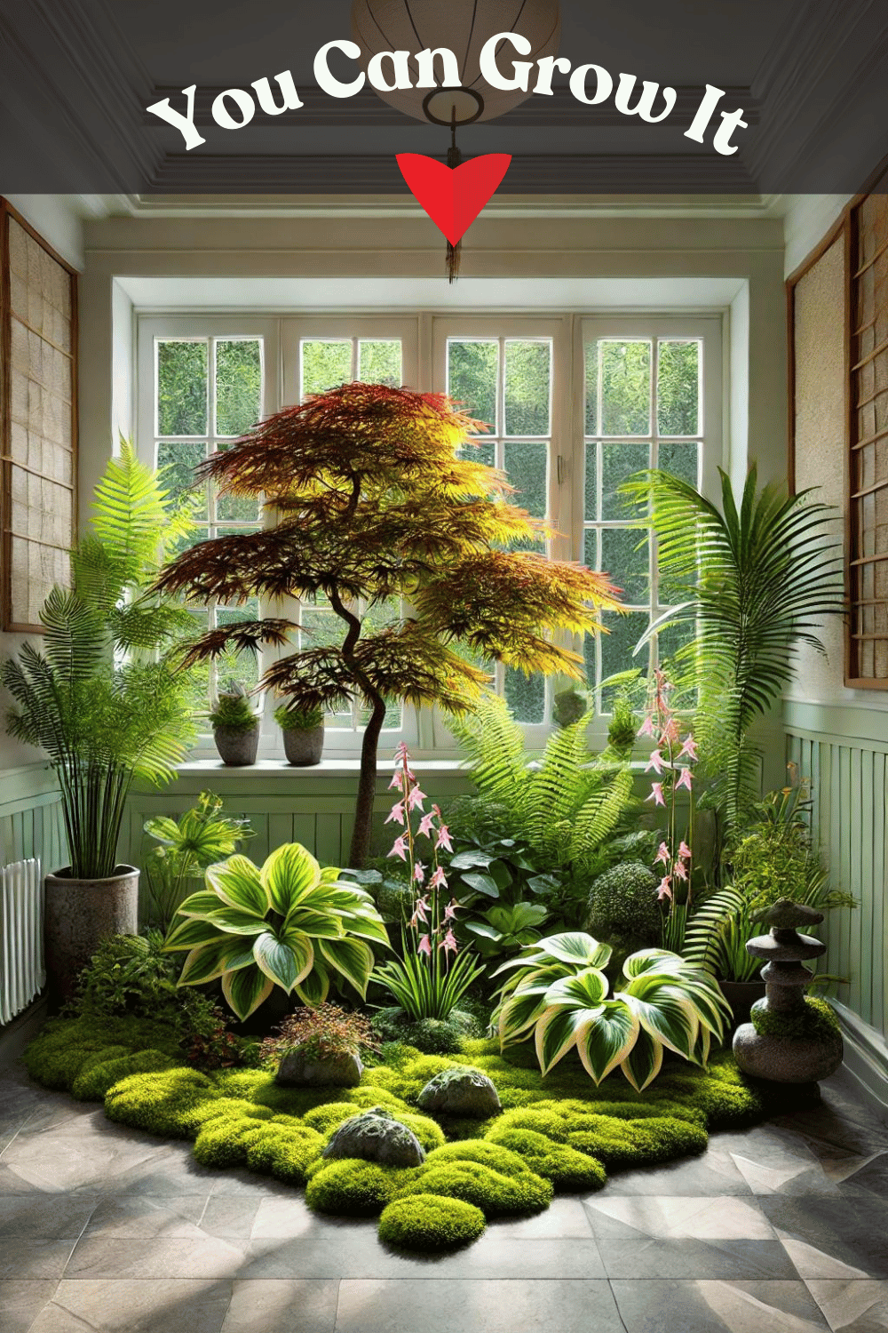 Indoor Gardening Ideas - Shade-Loving Japanese Plant Art