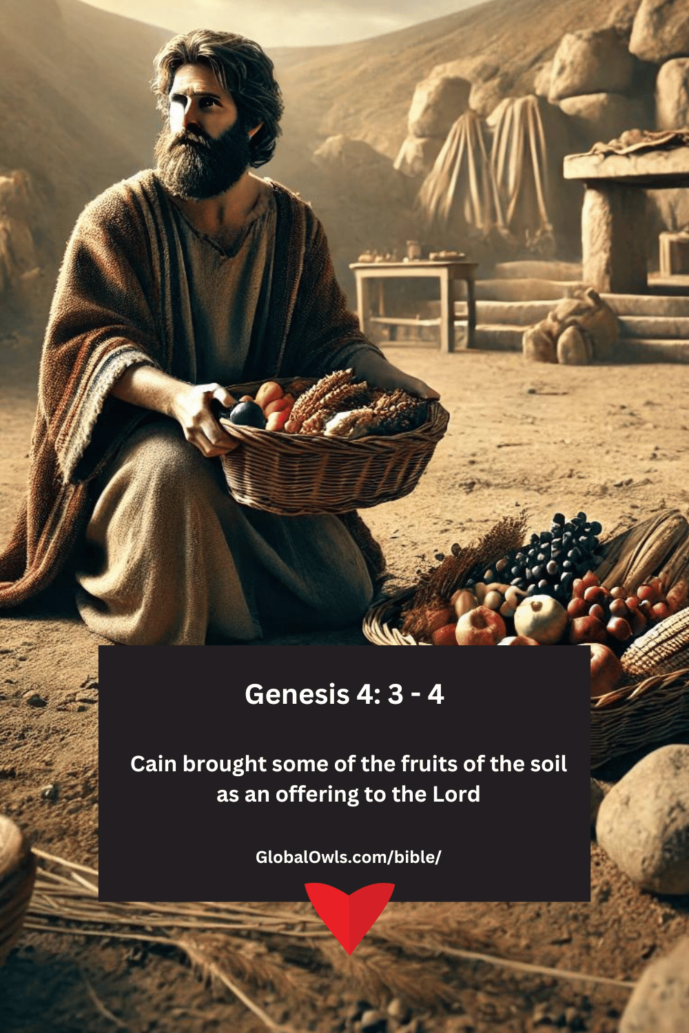 Genesis 4 3 - 4 Cain brought some of the fruits of the soil as an offering to the Lord