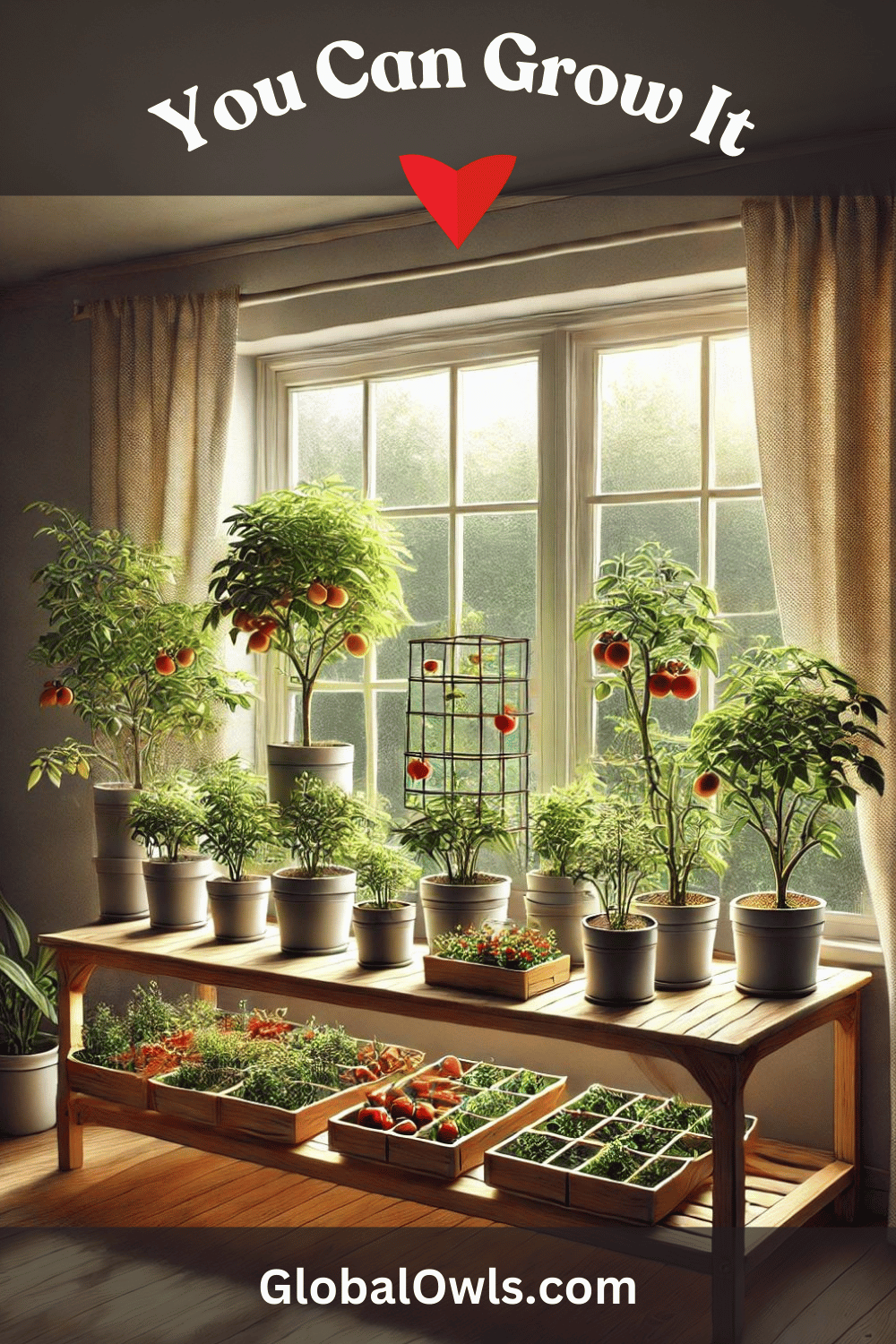 Growing Tomatoes Indoors - Tomato Container Garden by the Window