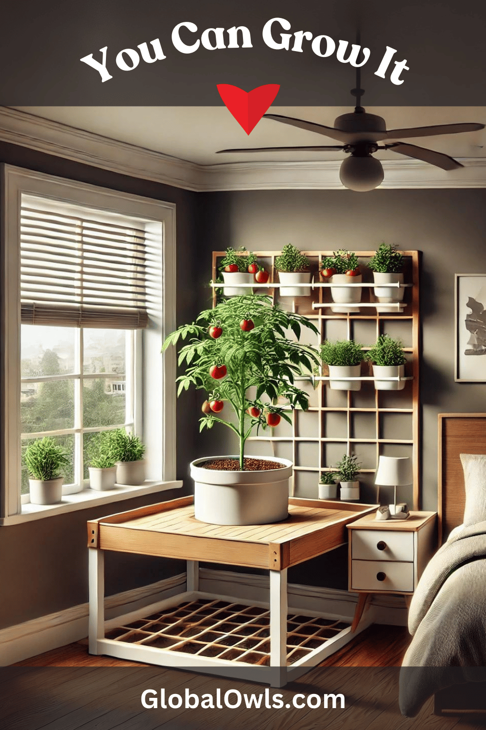 Growing Tomatoes Indoors - Tomato Window Shelf