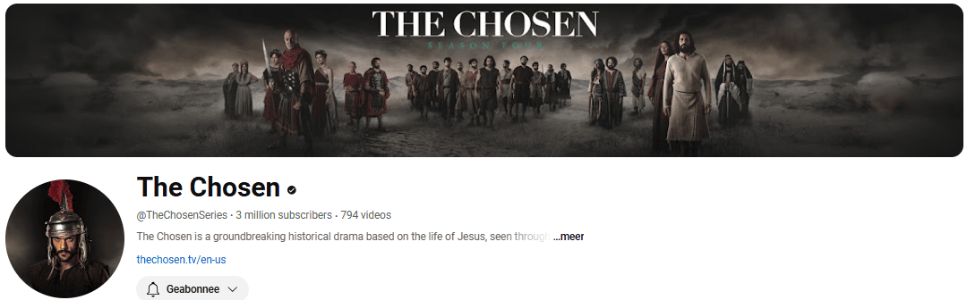 The Chosen - Top Chirstian YouTube Channels